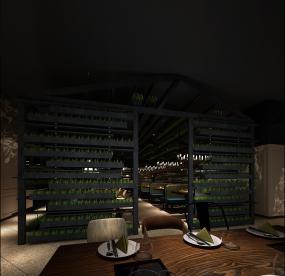 火锅店内装修效果图片