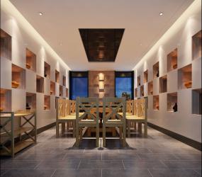 时尚现代风格火锅店咖啡厅装修图片