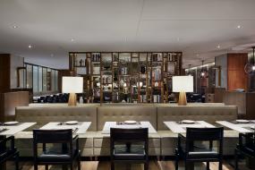 现代设计小型茶餐厅效果图