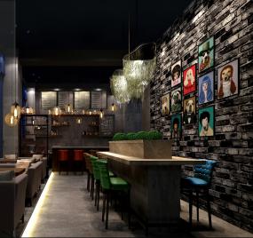 汽车主题餐厅效果图