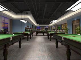 台球厅装修杆柜效果图