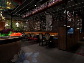 最新湘菜饭店室内装修效果图大全