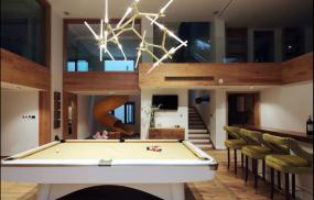 装修台球厅效果图