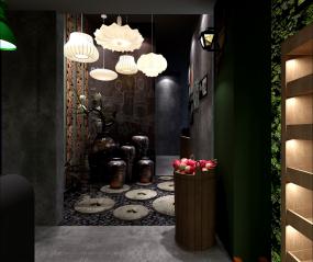 军人主题餐厅效果图