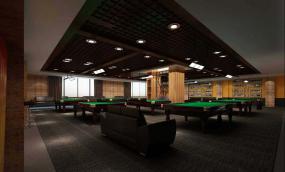 房屋放台球案子的装修效果图