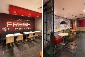 自助餐厅布置图