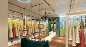 现代婚纱店装修效果图