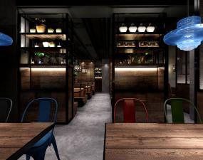 海洋主题餐厅效果图