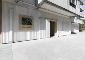 东南亚风格spa会所灰色地砖装修