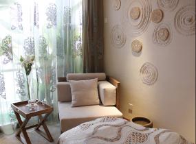 2018中式spa会所室内隔断装修效果图片