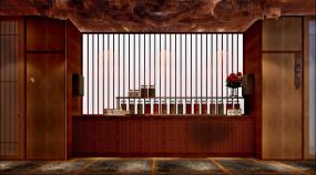 东南亚风格spa会所背景墙设计装修案例