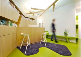 2018中式spa会所前台吊顶设计装修效果图片