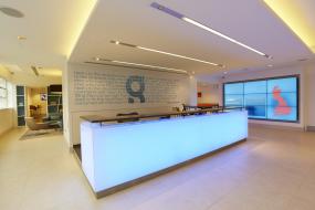 办公室走道前台装饰效果图