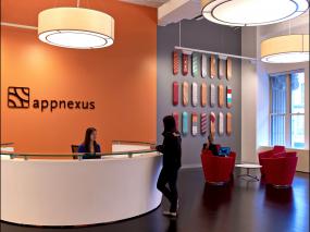 复式写字楼办公室前台装修效果图