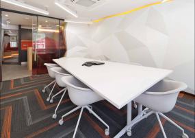 创意办公室会议室背景墙设计效果图