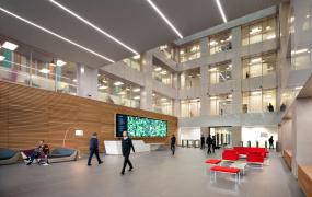 现代设计风格办公室前台设计图欣赏