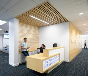 写字楼公司前台形象墙设计风格效果图片
