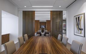 办公室会议室背景墙设计效果图片