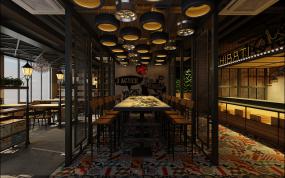 混搭设计风格火锅店装修图片