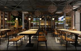 低调奢华装修风格火锅店装修图片