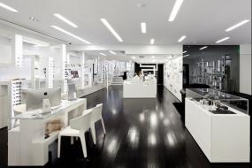 眼镜店形象墙效果图