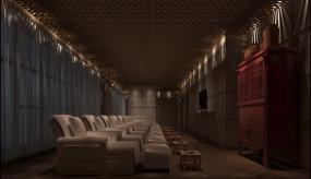 足疗门面室内吧台装修效果图片