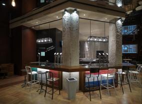 咖啡厅卡座沙发装修效果图