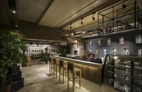 国外咖啡厅吧台设计效果图片