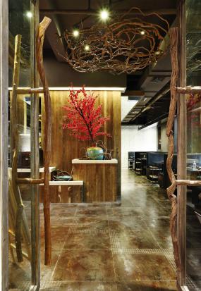 现代中式风格火锅店装修效果图