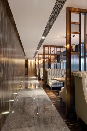 2018中式简约风格小型茶餐厅装修效果图片