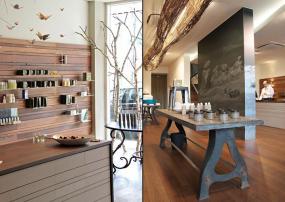 化妆品店圆形吊顶装修效果图片