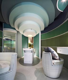 美容院收银台装饰设计室内图片