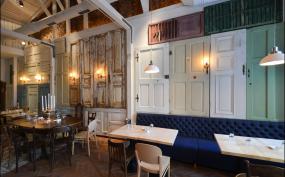 现代田园风格咖啡厅效果图