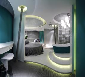 美容门面最新室内装修设计效果图片