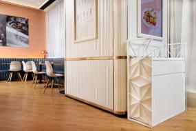 奶茶店室内吊顶设计装修效果图片