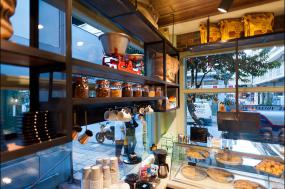 西式蛋糕店门面室内装修效果图图片