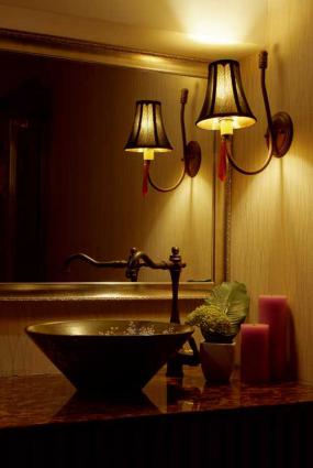 美容门面室内墙壁纸装修效果图片