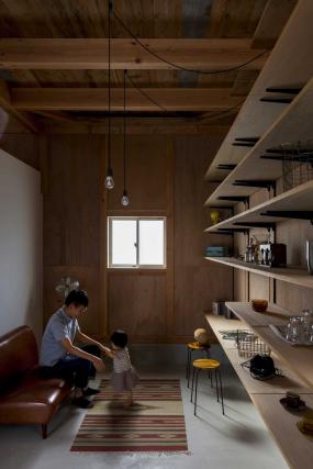 日式办公室书架装修图片大全