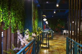 火锅店门面包间吊顶设计装修效果图片