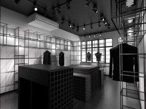 时尚简约风格服装店装修风格图