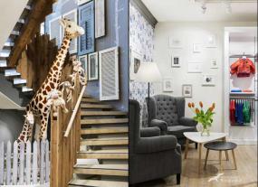 个性童装店橱窗装修效果图片