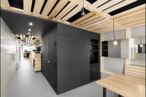 超市奶茶店背景墙设计装修效果图