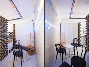 清新风格奶茶店室内装饰装修设计效果图