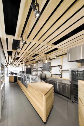 超市奶茶店吊顶设计装修效果图