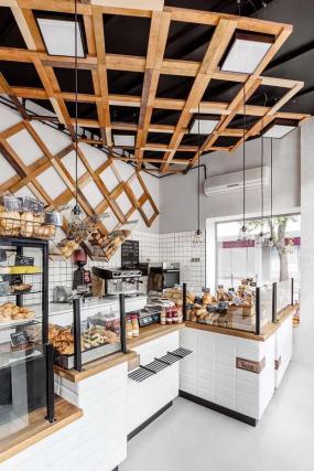 蛋糕店门面现代室内装修图片