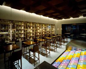 奶茶店收银台装修效果图图片