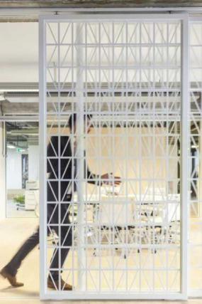 办公室隔断墙设计效果图