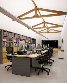 办公室室内吊顶装修设计效果图片