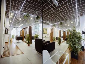 现代时尚风格美发店灯装修设计图