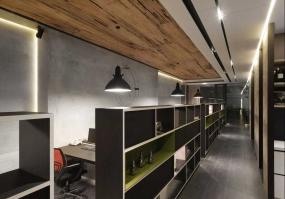 员工办公室吊灯装修实景图片